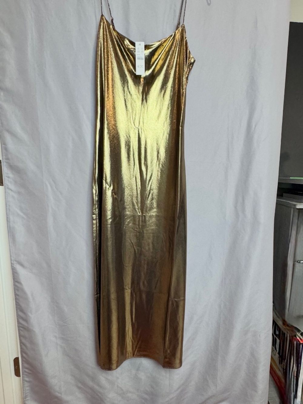 NWT J.Crew Collection "Marco Slip Dress in Lamé" – Women's Size 4